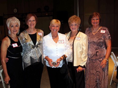 Irene Smith, Lu, Pat, Delores, Mary Thornsberry 1957.jpg